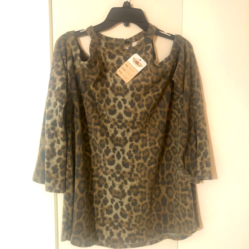 Leopard blouse-Small